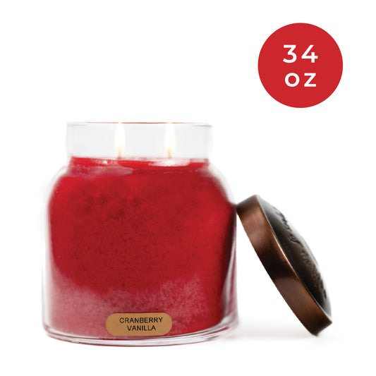 Cranberry Vanilla - 34 oz Papa Candle