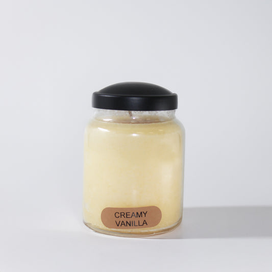 Creamy Vanilla Scented Candle - 6 oz, Single Wick, Baby Jar