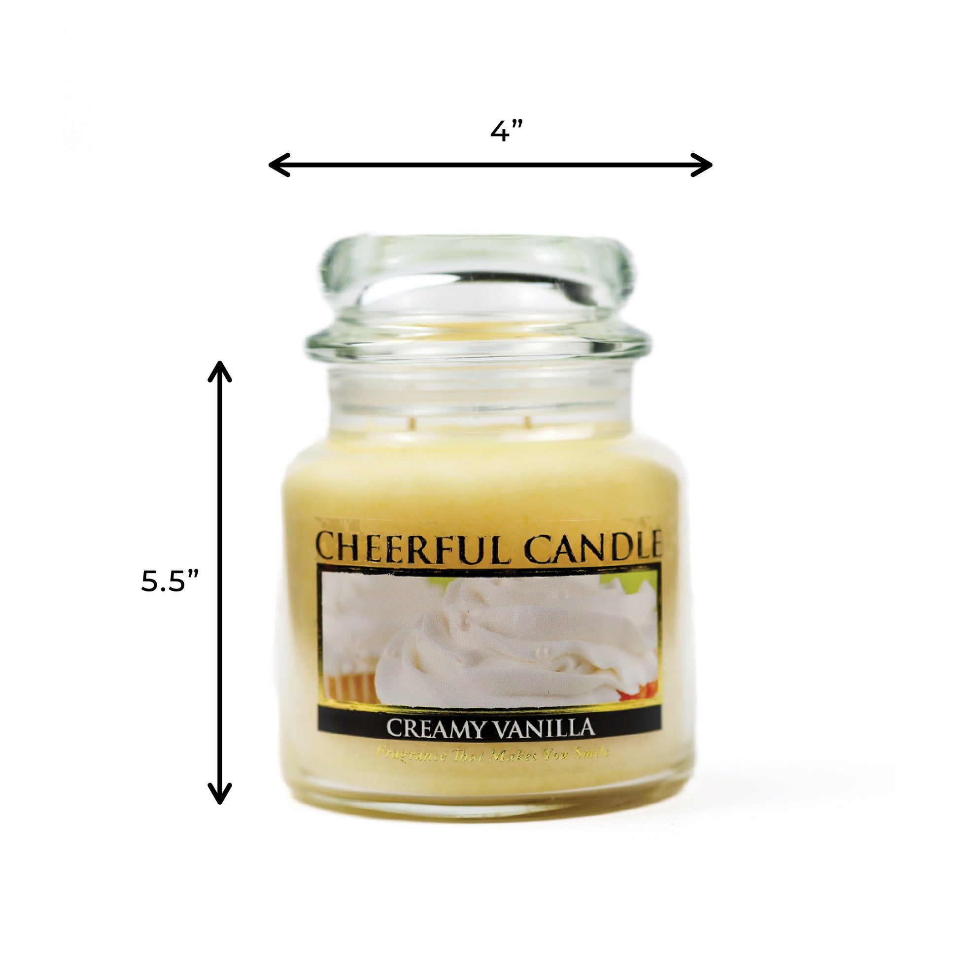 Creamy Vanilla - 16 oz Cheerful Candle