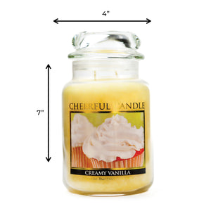 Creamy Vanilla - 24 oz Cheerful Candle