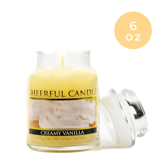 Creamy Vanilla - 6 oz Cheerful Candle