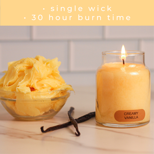 Creamy Vanilla - 6 oz Baby Candle