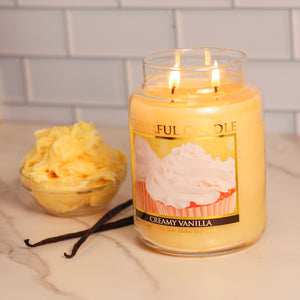 Creamy Vanilla - 24 oz Cheerful Candle