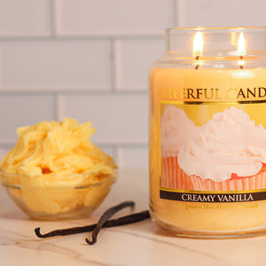 Creamy Vanilla - 24 oz Cheerful Candle