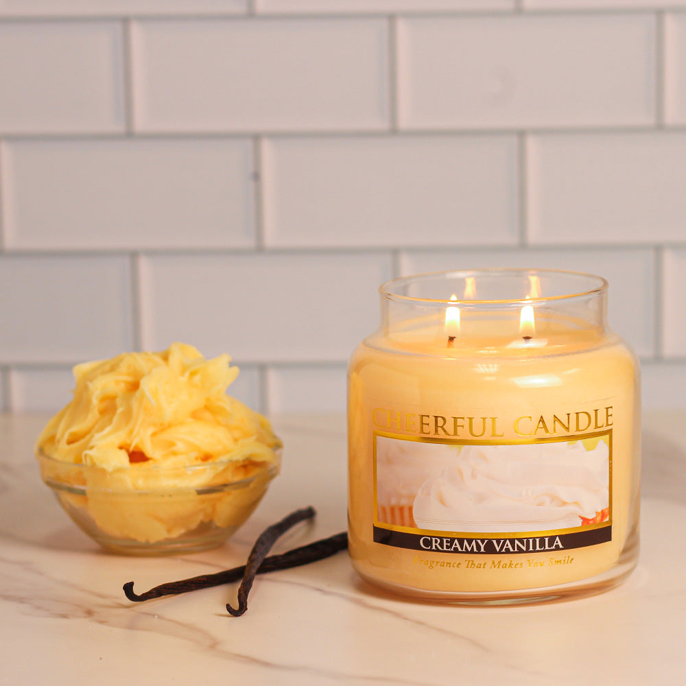 Creamy Vanilla - 16 oz Cheerful Candle