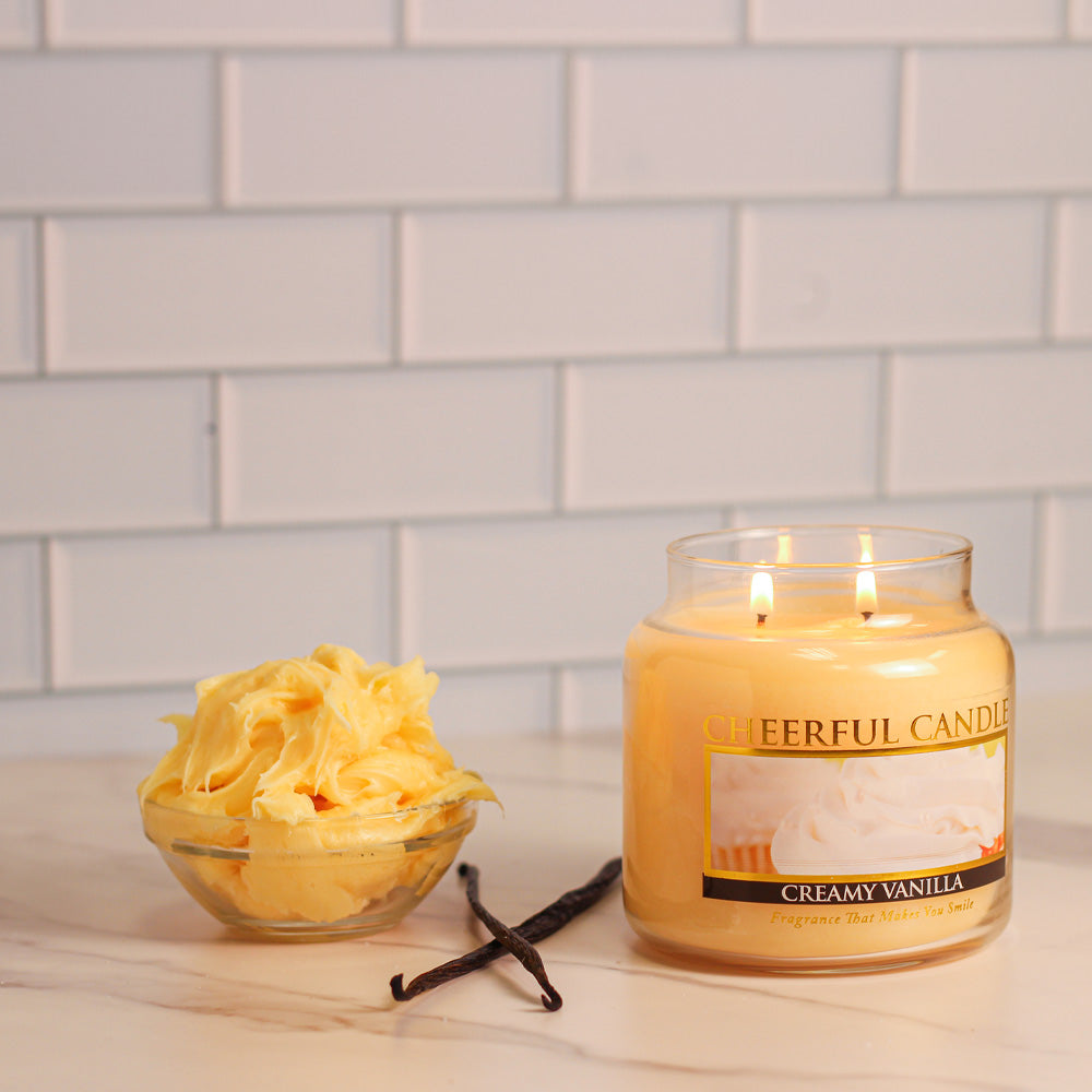 Creamy Vanilla - 16 oz Cheerful Candle