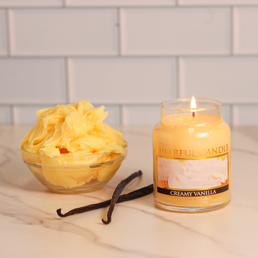 Creamy Vanilla - 6 oz Cheerful Candle