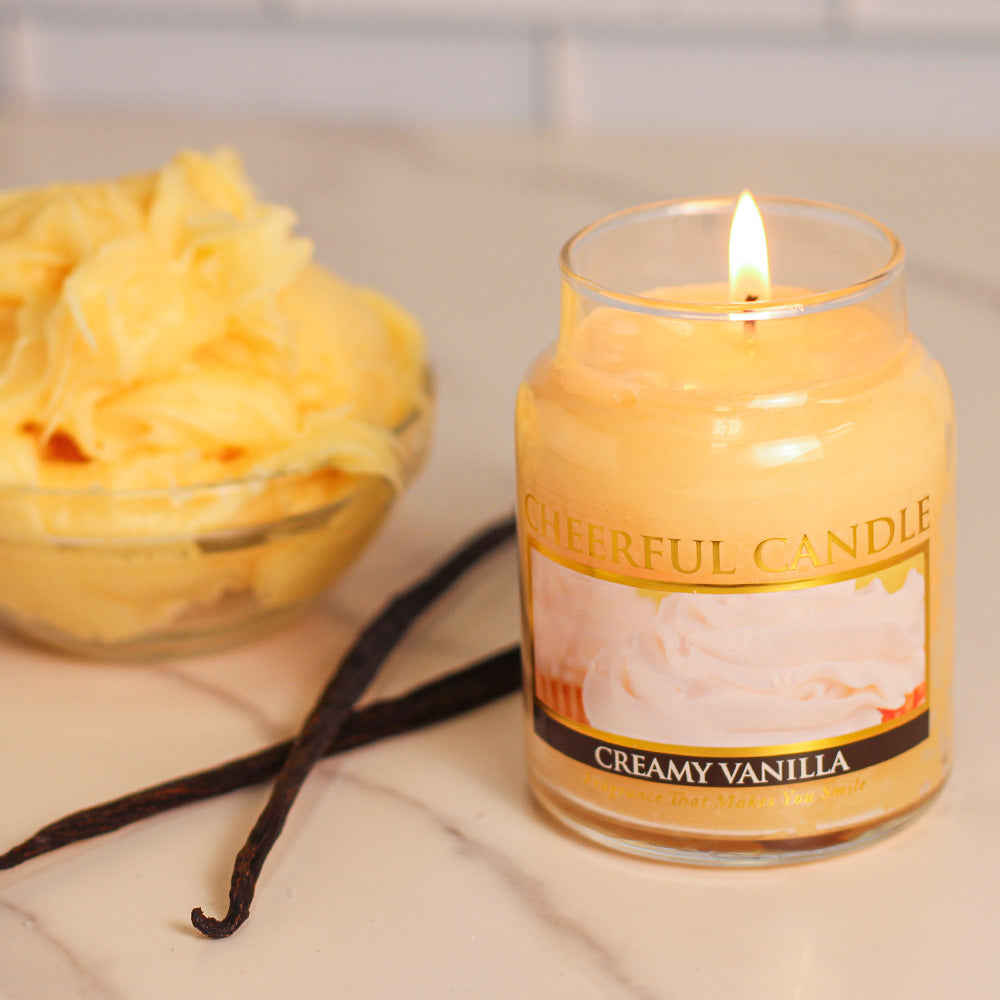 Creamy Vanilla - 6 oz Cheerful Candle