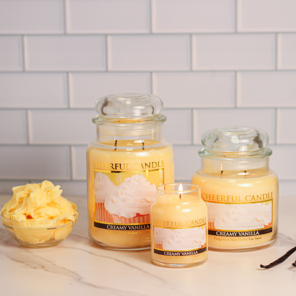 Creamy Vanilla - 16 oz Cheerful Candle