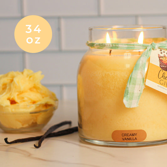 Creamy Vanilla - 34 oz Papa Candle