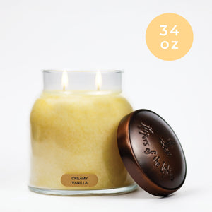Creamy Vanilla - 34 oz Papa Candle