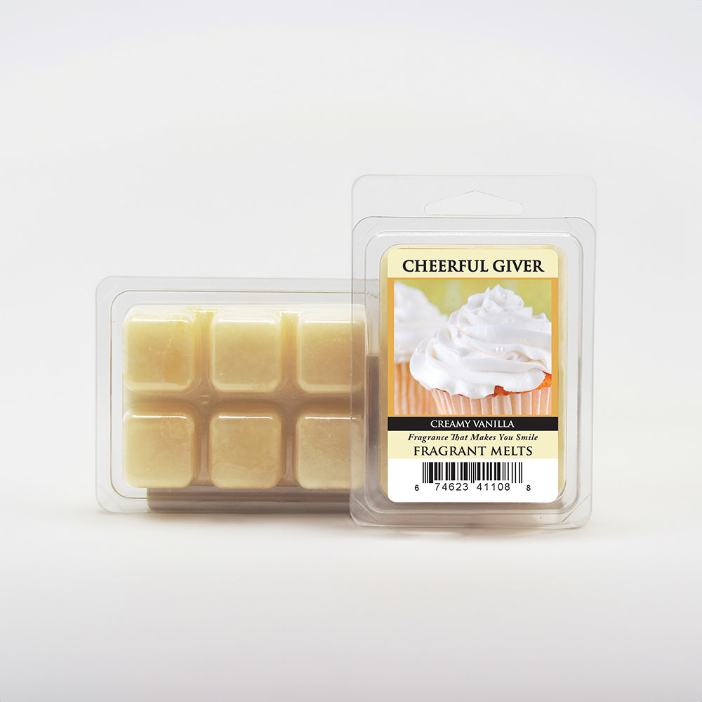 Cheerful Candle Vanilla Bourbon Wax Melts- 6 Count- A Cheerful Giver