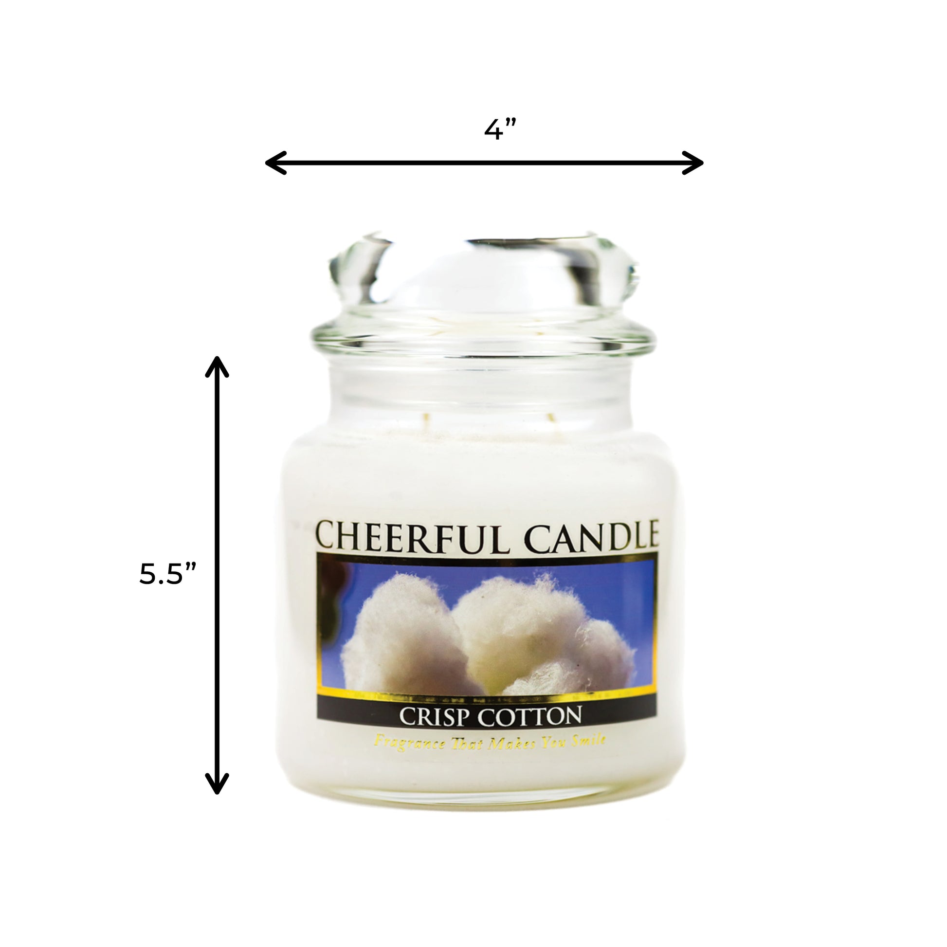 Crisp Cotton - 16 oz Cheerful Candle