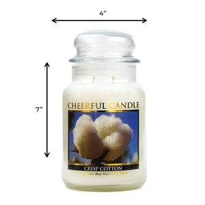 Crisp Cotton - 24 oz Cheerful Candle