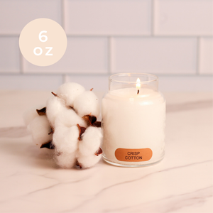 Crisp Cotton - 6 oz Baby Candle