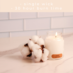 Crisp Cotton - 6 oz Baby Candle