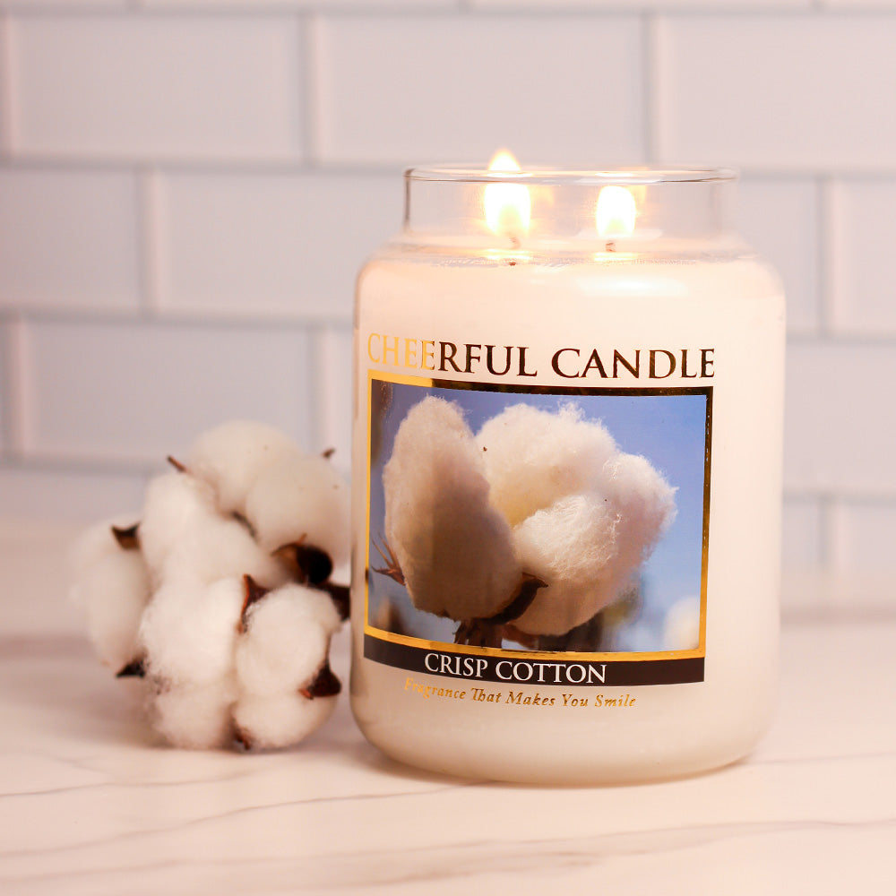 Crisp Cotton - 24 oz Cheerful Candle