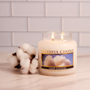 Crisp Cotton - 16 oz Cheerful Candle