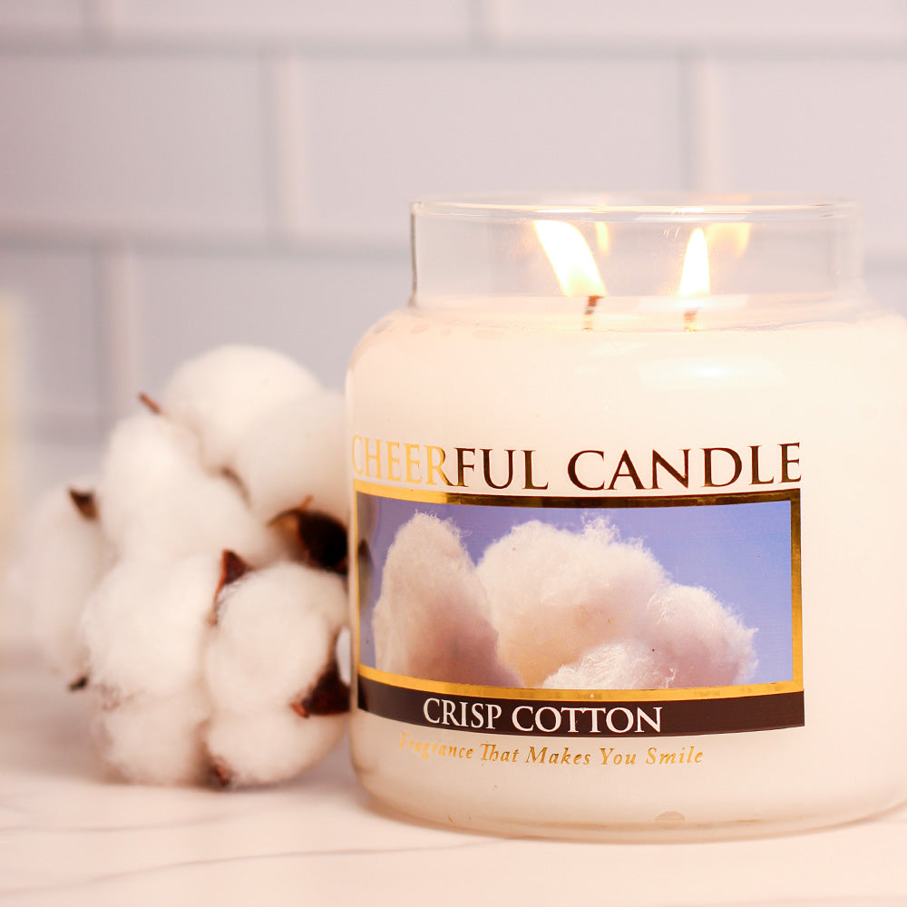 Crisp Cotton - 16 oz Cheerful Candle