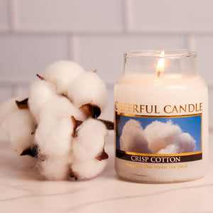 Crisp Cotton - 6 oz Cheerful Candle