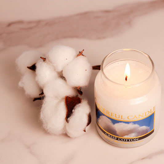 Crisp Cotton - 6 oz Cheerful Candle