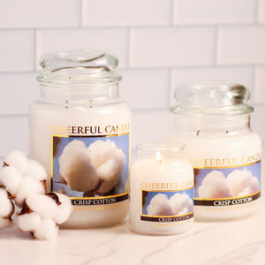 Crisp Cotton - 16 oz Cheerful Candle