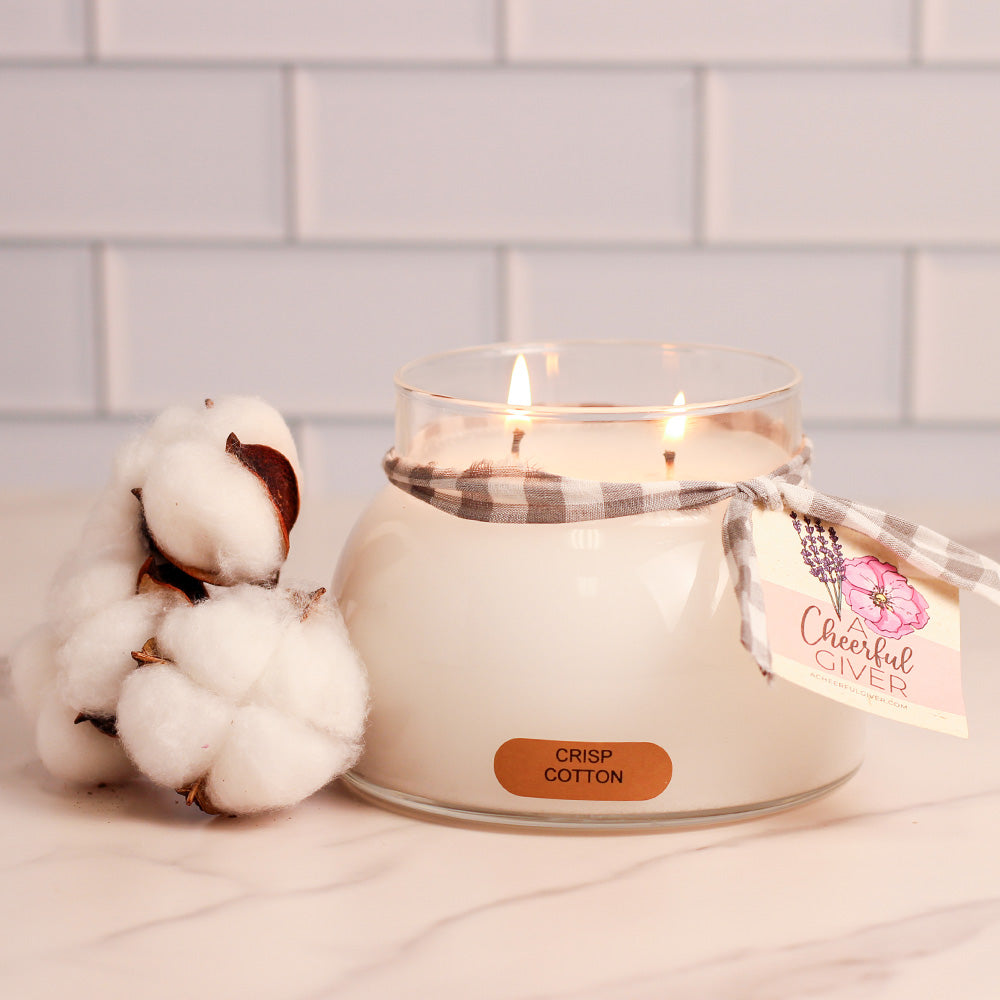 Crisp Cotton - 22 oz Mama Candle