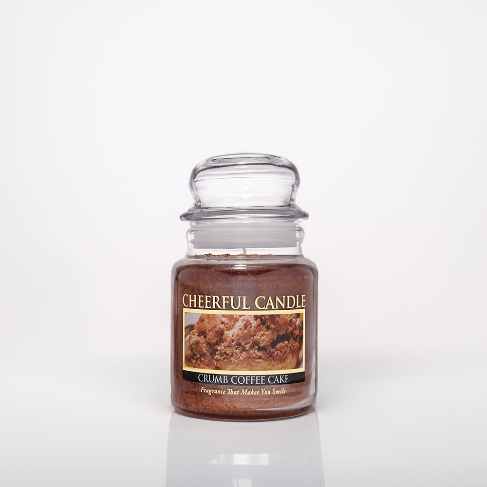 Crumb Coffee Cake Scented Candle - 6 oz, Single Wick, Cheerful Candle