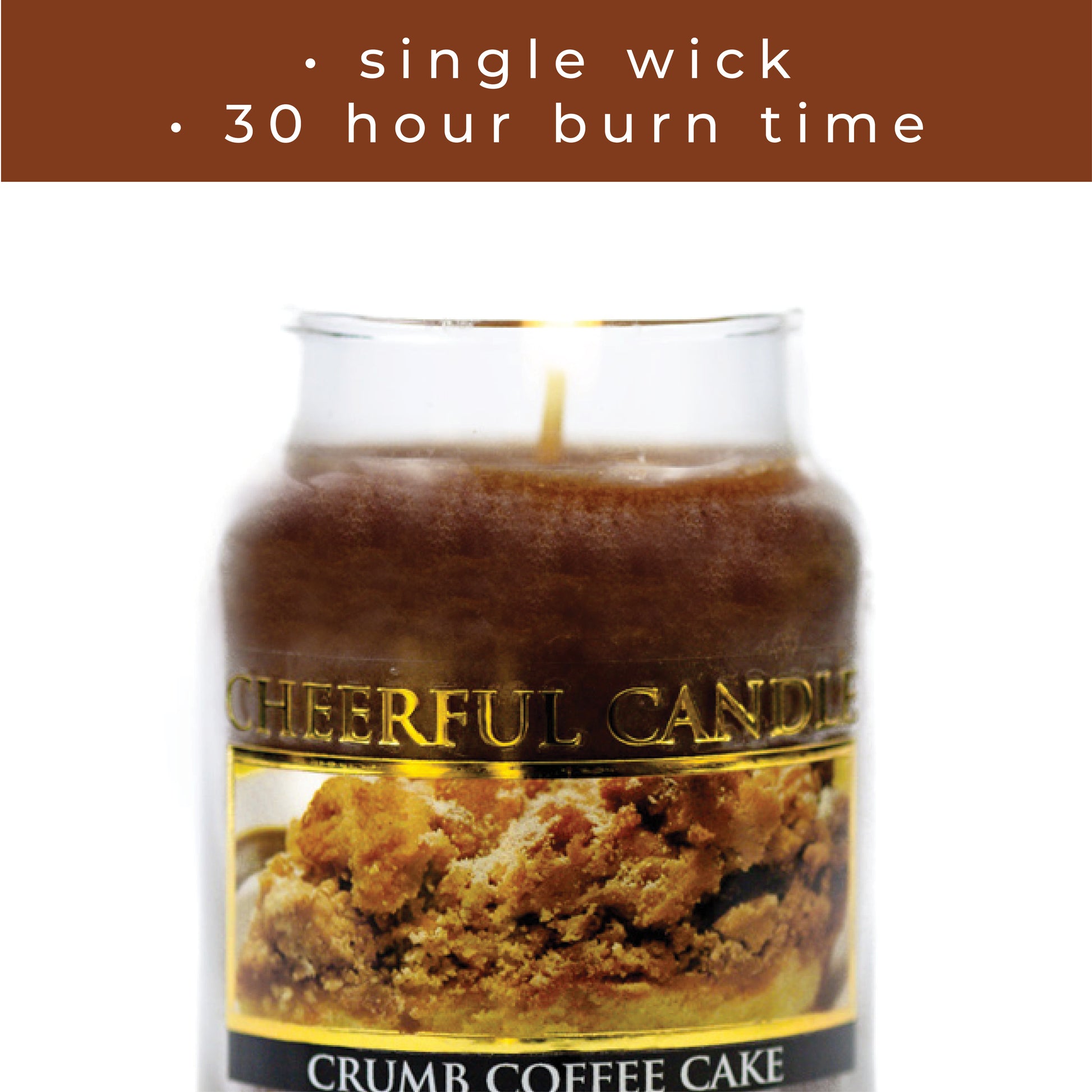 Crumb Coffee Cake - 6 oz Cheerful Candle