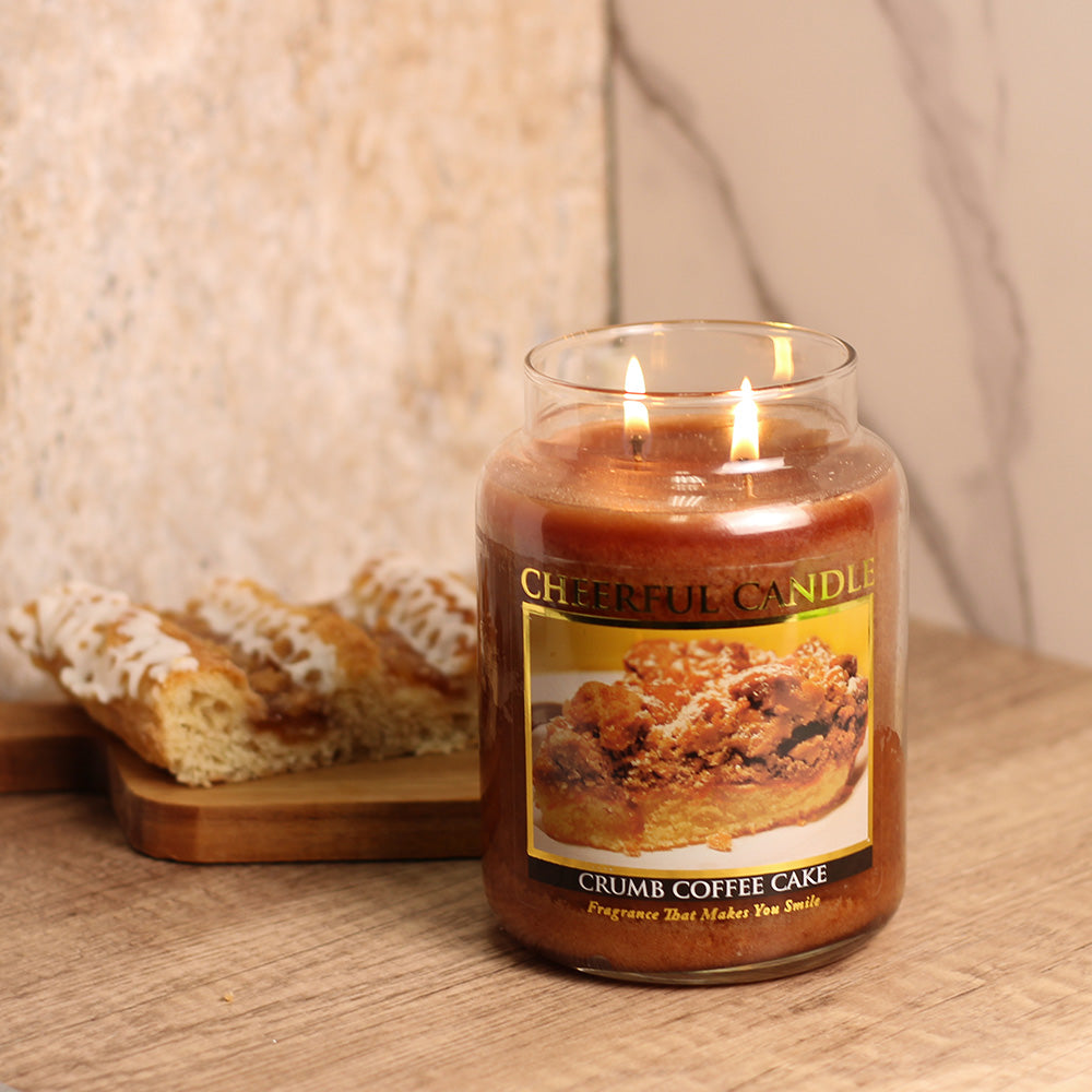 Crumb Coffee Cake - 24 oz Cheerful Candle