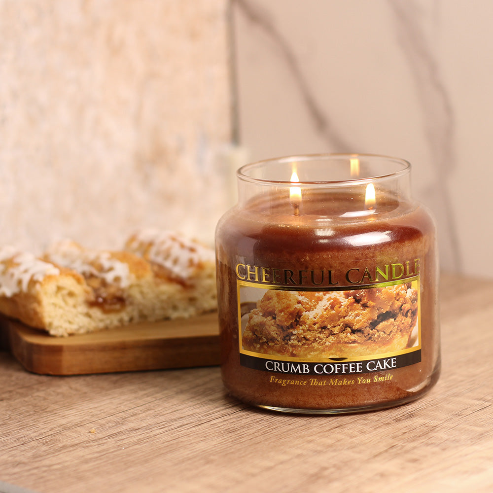 Crumb Coffee Cake - 16 oz Cheerful Candle - Product Image by A Cheerful Giver