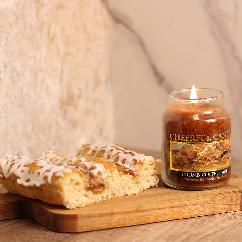 Crumb Coffee Cake - 6 oz Cheerful Candle - Product Image by A Cheerful Giver