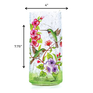 Hummingbird - LED Glass Pillar