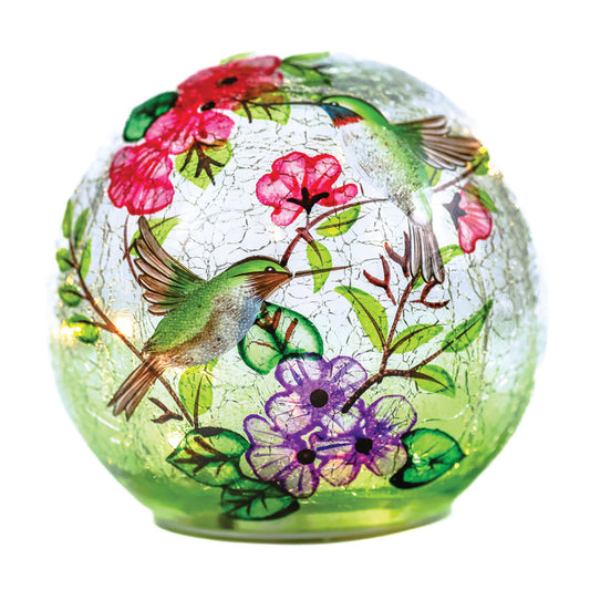 Hummingbird - LED Glass Orb