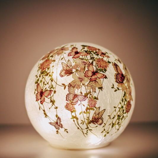 Cascading Purple - LED Glass Orb - Product Image by A Cheerful Giver