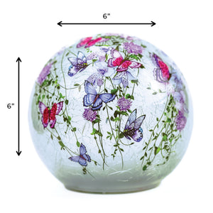 Cascading Purple - LED Glass Orb - Product Image by A Cheerful Giver