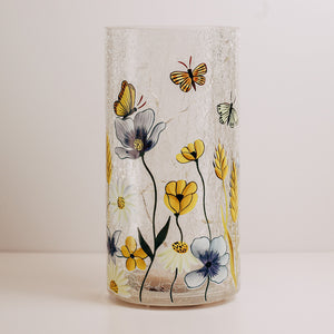 Wildflower Fields - Crackle Glass Pillar