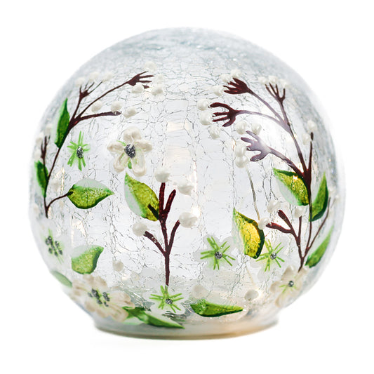 White Jasmine - LED Glass Orb