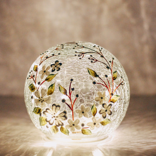 White Jasmine - LED Glass Orb