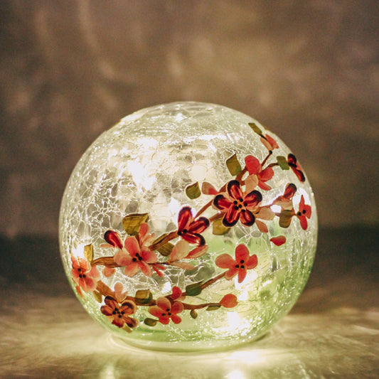 Cherry Blossom - LED Glass Orb