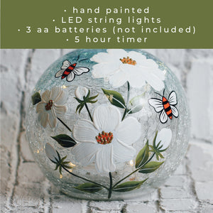 Daisy & Bee - LED Glass Orb