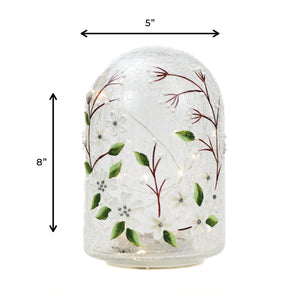 White Jasmine - Crackle Glass Cloche - Product Image by A Cheerful Giver