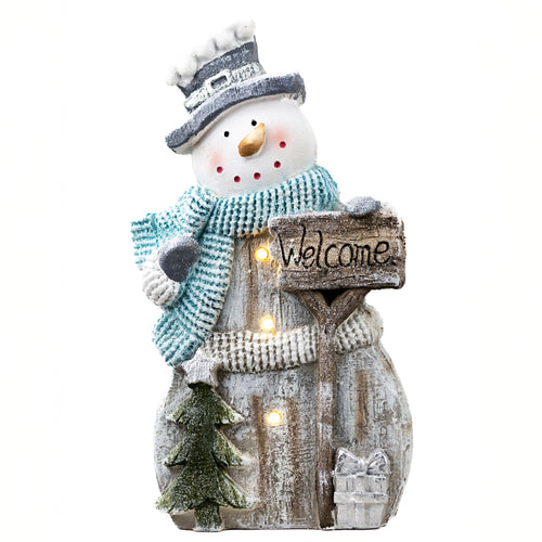 Welcome Silver Snowman