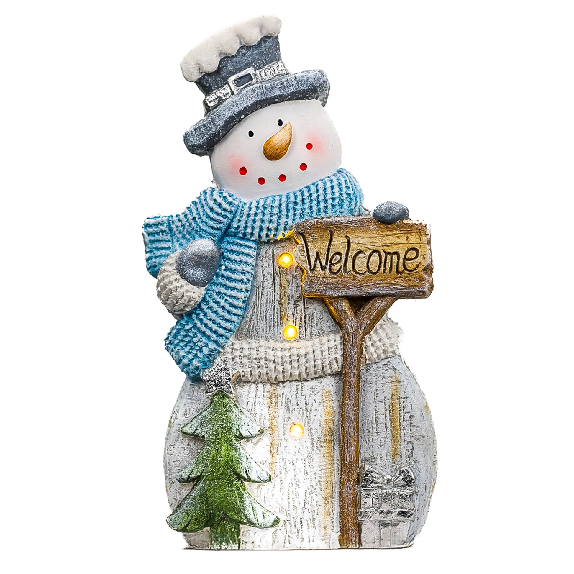 Welcome Silver Snowman