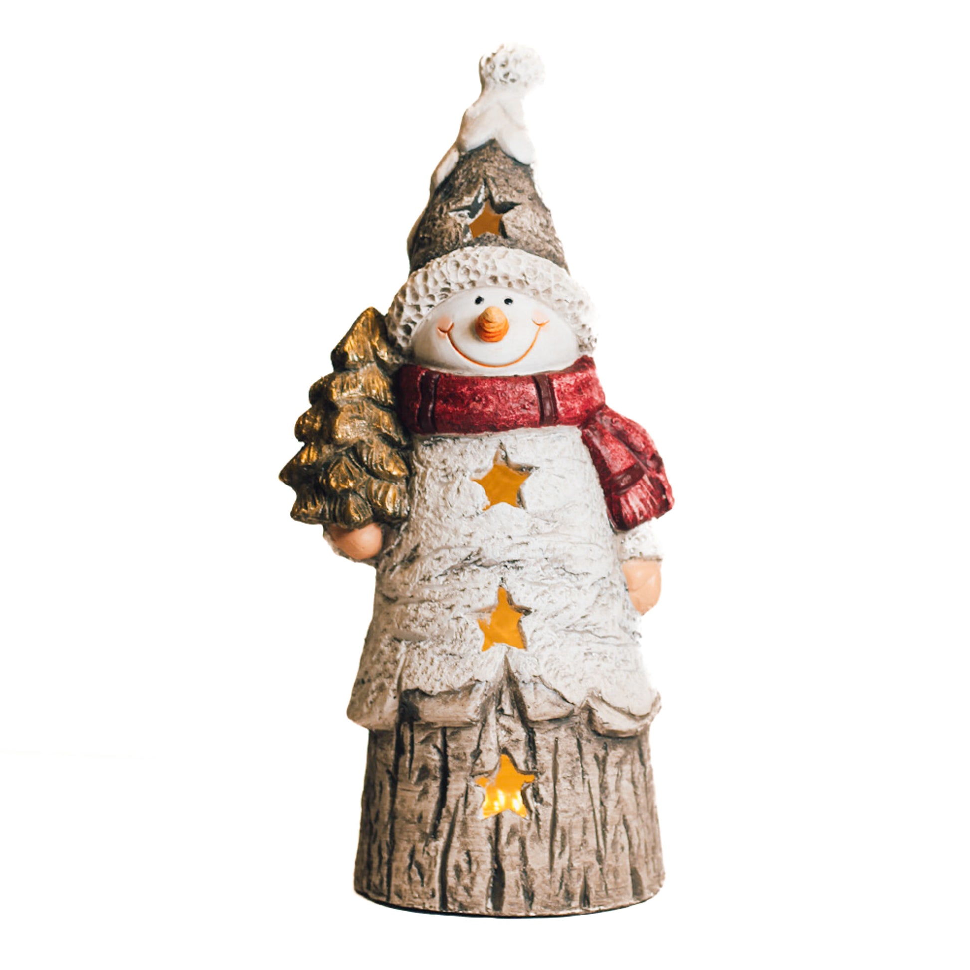 Glowing Star Snowman