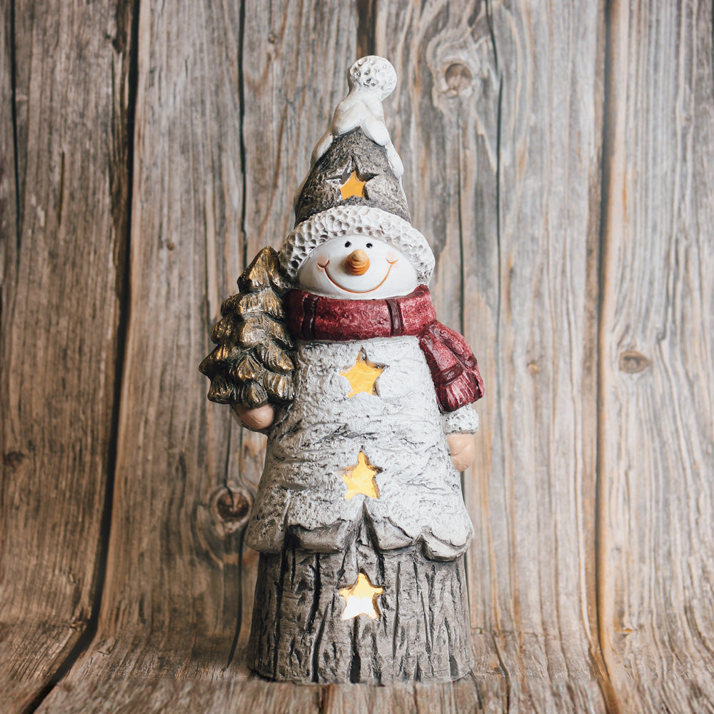 Glowing Star Snowman