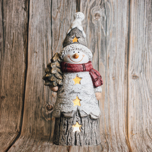 Glowing Star Snowman
