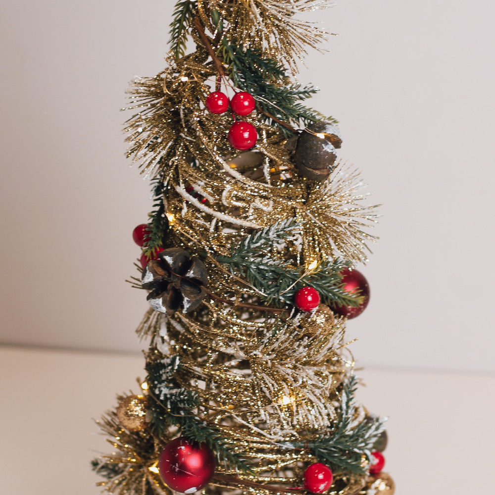 Glittering Garland - Twinkling Cone Tree