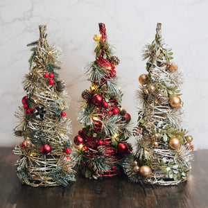 Holly Jolly - Twinkling Cone Tree