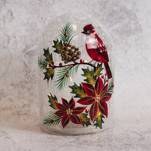 Cardinal - Crackle Glass Cloche